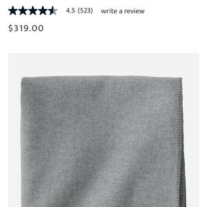 Pendleton Eco-Wise Heathered Gray Wool Blanket King Size